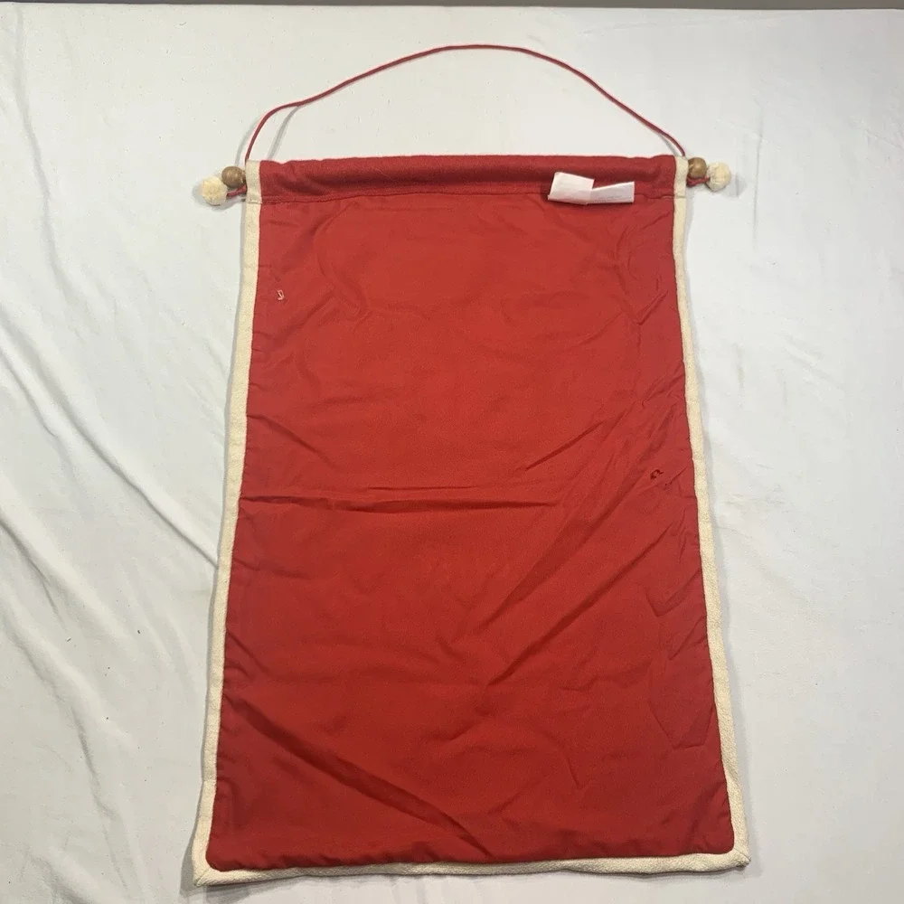RARE Advent Calendar Hanging Restoration Hardware Christmas Red‎ Felt Fabric